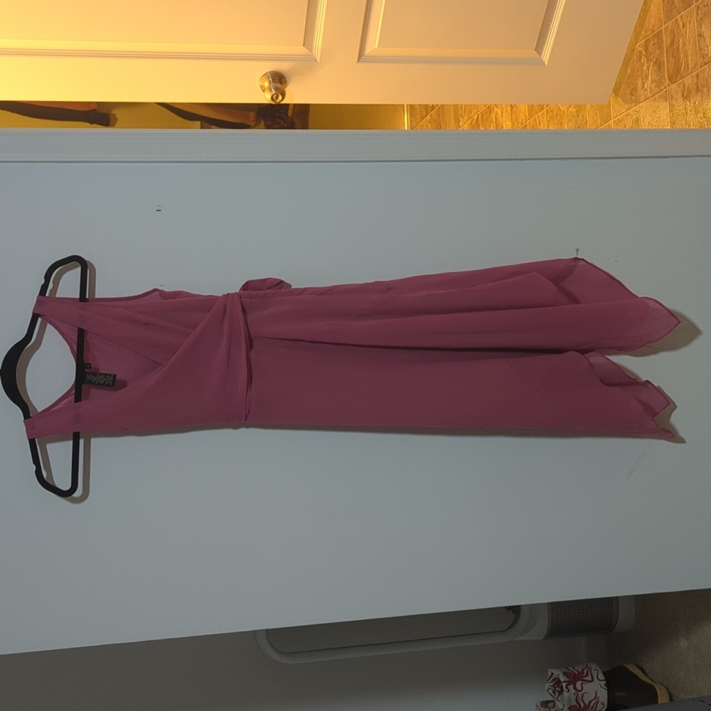 BCBG maxazria wrap dress pink 4 cotton